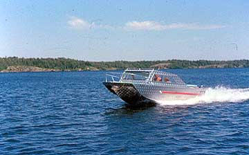 An Experimental Proto-type-18' Tri-Hull "Deep-V"-Hardtop/convertible(Inboard/Outboard-Merccruiser) -Circa 1965